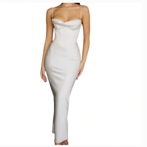 House of CB Dresses & Skirts - House of CB Charmaine Ivory Corset Maxi Bridal Dress